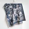 Bufanda Imitación Cachemir de Animales de la Selva Retro para Mujer Chal Exterior Jacquard Pintura a Tinta Bufanda Cálida para el Cuello Otoño Invierno 2026