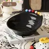 Tazón con Tenedor Espiral de Fruta Estilo Francés Diseño Creativo Dopamina con Tenedor de Acero Inoxidable y Tenedor de Plástico, Bandeja Espesa para Dulces y Bocadillos