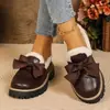 Mocasines de punta redonda estilo británico para mujer, nueva colección primavera/otoño 2025, zapatos planos cómodos, disponibles en tallas grandes, de corte bajo, zapatos pequeños de piel