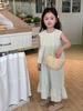 Conjunto de Ropa Infantil Weimu para Niñas 2026 Nuevo Verano Estilo Coreano Chaleco de Moda y Pantalones de Pierna Ancha para Bebés Niñas