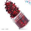 Dark Red Laser Set Cross-Border 12 cores Mixed Nail Art Sequins Espumante em pó Nail Art Jewelry Drill Nail Sticker
