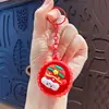 Llavero Creativo de Dibujos Animados Navideños Teclado Descompresión Llavero para Pareja Bolsa Botón Colgante Descompresión Pequeño Regalo de Navidad