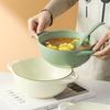 Tazón de Sopa Binaural Hogareño de Tamaño Grande Tazón para Fideos Recipiente de Cerámica para Sopa Vajilla Nórdica de Lujo Ligero Tazón Grande Tazón para Fideos Lamian Estilo Japonés Venta al por Mayor