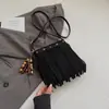 Bolso Pequeño Cuadrado Retro Francés Shuai Mijia para Viajes Diarios de Mujeres, Nuevo de Verano 2026 de Alto Valor con Flecos para Hombro Cruzado
