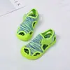 Sandalias para Niñas 2025 Primavera/Verano Nuevo Estilo Zapatos Deportivos de Playa Cerrados para Niños Zapatos de Agua para Niños Color Caramelo Zapatos de Exportación