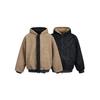 Selección del personal Chaqueta de una pieza de piel retro americana de doble cara de lana de cordero Chaqueta gruesa de algodón para hombres y mujeres Invierno My138