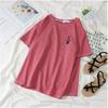 Camiseta de manga corta estilo Hong Kong bf Strange Flavor Loose Student Mori Super Fire cec 2021 para mujer, de media manga, estilo funerario moderno.