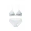 Lencería de Triángulo Estilo Francés para Mujer, Estilo Delgado de Otoño, Hace que el Busto Grande Parezca Más Pequeño, Conjunto de Ropa Interior Sexy de Escote Bajo, Sujetador con Espalda Bonita