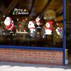 Fábrica de venta al por mayor de pegatinas de pared Nuevo dormitorio de Navidad sala de estar removible Papá Noel pegatinas de pared navideñas XH6293