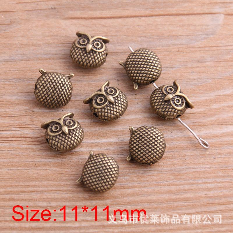 8pcs-11-11mm-Two-Color-Owl-Bea