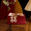 Caixa de Doces 2023 Nova Sacola de Doces de Caqui Caixa de Doces para Casamento Embalagem de Caixa de Presente de Alto Nível Caixa de Doces Suprimentos para Casamento