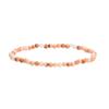 Pulsera para Niñas, Pulsera de Cuentas de Piedra Natural de 3 mm de Alta Gama para Mujeres, Joyería de Pulsera de Cristal de Ágata Turmalina