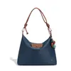 Bolsa Tote Hobo de Luxo, Estilo Preguiçoso, Bolsa de Ombro Impermeável de Nylon, Design de Nicho, Bolsa de Ombro Único Transversal para Mulheres