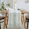 Yiqiyun jacquard fio de algodão borla geométrica mesa de jantar tecido de mesa de centro de férias cama bandeira TV armário fábrica fornecimento direto