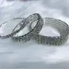 Pulseira elástica corrente de garra 4MM Pulseira de moda europeia e americana Pulseira joker pulseira totalmente cravejada de diamantes atacado transfronteiriço vendas diretas da fábrica