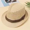 Sombrero de Nuevo Estilo para Hombre, Malla Transpirable, Sombrero de Paja, Sombrero de Sol de Moda, Sombrero de Sol, Sombrero de Primavera y Verano para Personas de Mediana Edad y Mayores