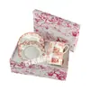 Suministro Directo Transfronterizo Serie Ruyi Tigre Familia D Taza y Platillo de Café Juego de Té de la Tarde Estilo Europeo Taza de Té Negro 2 Tazas 2 Platos Caja de Regalo
