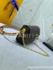 Nuevo Modelo de Bolsa Transfronteriza: Bolso de Mujer con Monograma de Hiedra, Bolso para Teléfono con Cadena de Cuero Genuino, Bolso de Mahjong, Bolso Cruzado de Hombro