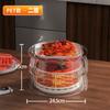 Capa de jantar superponível transparente visível multicamadas de preservação de calor tampa de jantar de temperatura constante tampa de poeira de mesa de refeição tampa de sobras de armazenamento