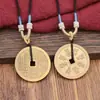Colgante de Moneda de Espíritu de Montaña de Latón para Hombres y Mujeres, Collar del Año Zodiacal, Llavero Colgante de Placa Bagua con Relieve Taoísta