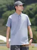 Nova Moda Business de Verão Emagrecedor Cor Sólida Manga Curta Camisa POLO Uniforme de Trabalho para Funcionários da Empresa Top Versátil