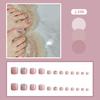 J241-280 usar uñas postizas para uñas de los pies chicas calientes espejo hielo a través de taladro de destello fino transfronterizo uñas postizas al por mayor