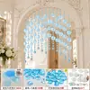 Campanillas de viento acrílicas para manualidades, accesorios decorativos, cadena de conchas terminada, cortina colgante, piezas redondas, cortina de puerta hecha a mano, accesorios de partición y materiales