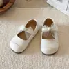 Novedad Primavera/Verano 2026 Zapatos Dulces de Princesa para Niñas con Lazo Cierre de Velcro para Bebés Puntera Cerrada Suela Suave Estilo Coreano Zapatos para Caminar
