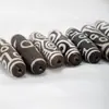 Preto e Branco Tibetano Dzi de Alto Óleo Quatro Nove Olhos Ágata Dzi Multi-Totem DIY Brincadeira Cultural Cordão de Mão Acessórios para Colar Atacado
