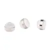 Versão coreana do conjunto de personalidade de pressão auricular quente anel de aço inoxidável tampão de ouvido em forma de hambúrguer de silicone tampão de brinco anti-queda fábrica atacado