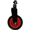 Carro de Cenizas Eléctrico Ensamblaje de Horquilla Delantera Carretilla de Mano 25cm Rueda Universal Sólida Manga de Dirección Rodamiento de Bolas Accesorios para Triciclo