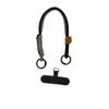 Cordón para Teléfono Móvil Trenzado Bicolor Smiley Cuerda Corta Simple Funda de Teléfono Móvil Cuerda Corta Adornos Colgantes Bolso de Moda Cuerda Corta Trenzada Estilo Coreano