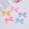Acessórios de Joia Artesanais DIY Desenho Animado de Laço com Bolinhas Coloridas Pacote de Material para Grampo de Cabelo Pequenos Acessórios de Resina Cola Creme