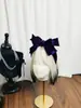 Faixa de Cabelo Outono e Inverno Luxo Faixa de Cabelo com Laço de Três Camadas Retrô High-End Francesa Coque de Cabelo Grampo de Cabelo de Veludo