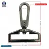 Bolsas, Bolsas Masculinas, Bolsas Femininas, Bolsas Masculinas de 20mm a 38mm, Fivela de Cachorro, Porta-Cartões, Fivela de Gancho de Liga de Zinco, Acessórios de Chaveiro de Metal