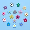 Goma Blanda de PVC Flores de Dibujos Animados Coloridas Accesorios para Fundas de Teléfono Móvil Bolsas Ropa Zapatos Accesorios Parches Decoraciones Colección
