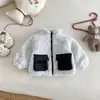 Dianxi 2026 Outono e Inverno Novo Estilo Conjunto de Casaco Peludo para Bebês e Crianças Pequenas, Conjunto de Duas Peças de Cardigã Acolchoado e Jeans para Bebê Menina