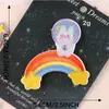 Etiqueta de bordado de computador Cartoon Animal Astronaut Bordado Adesivo Adesivo DIY Patch Acessórios Autoadesivo Adesivo de pano