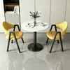 Mesa y sillas pequeñas redondas modernas y casuales para recepción y negociación en apartamentos pequeños, mesa de comedor, mesa redonda pequeña para balcón, para tiendas de té de leche y cafeterías