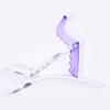 Pinza de Cocodrilo de Cristal Transparente Personalizada Herramienta Suministros de Peluquería Pinza de Pico de Pato de Barbero Herramienta de Modelado Pinza de Posicionamiento