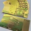 Moeda comemorativa de valor facial Euro 1000 com folha de ouro cartão de presente artesanato com folha de ouro moeda de jogo novo design