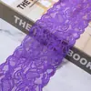 Ribete de encaje elástico de poliéster, accesorios de lencería, material de punto para vestido de novia, pañuelo para la cabeza, accesorio para el cabello, cinta ancha, material para manualidades