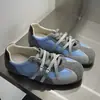 Zapatos de Entrenamiento Alemanes Retro de Encaje para Mujer con Hebilla de Cinturón, Zapatos Deportivos Casuales Versátiles Transpirables de Suela Plana, Zapatos Planos Estilo Coreano