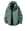 HKK Cremallera Sellada Completamente por Calor (Forro de plumón mejorado) Chaqueta 3 en 1 para Hombres y Mujeres, Ropa Casual para Exteriores
