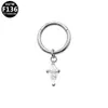 Gabe G23 Aleación de Titanio Moda Europea y Americana Transfronteriza Joyería para Piercing Pendientes Colgantes con Forma de Corazón Gota de Agua Circonita Disponibles Exclusivamente