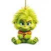 Pendente de Bebê Grinch 2D Novo Transfronteiriço Decoração de Natal Decoração de Árvore de Natal Pingente de Acrílico