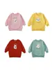 Sudadera de longitud media con estampado de dibujos animados para niñas Wulibu 2026 Nuevo estilo Primavera y Otoño Ropa para niños Estilo coreano Holgada Moderna