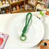 Nuevo Lanyard Tejido Colorido Sencillo para Teléfono con Broche de Resorte Accesorios para Llavero de Joyería de Cuentas DIY