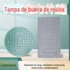 Tampa de poço redonda de resina polimérica tampa de poço de plástico tampa de energia composta grade de água da chuva de resina grade de piscina de árvore de resina