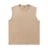Exclusivo para ventas transfronterizas: 230g lavado desgastado cuello redondo sin mangas verano nuevo casual versátil moda corte holgado